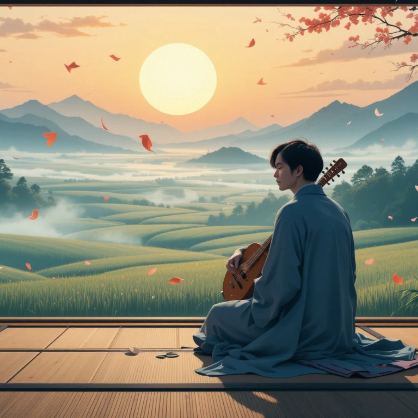 [1 HOUR] Japan Relaxing Music, Background Music, Shamisen, Koto, Instrumental 💮 cover
