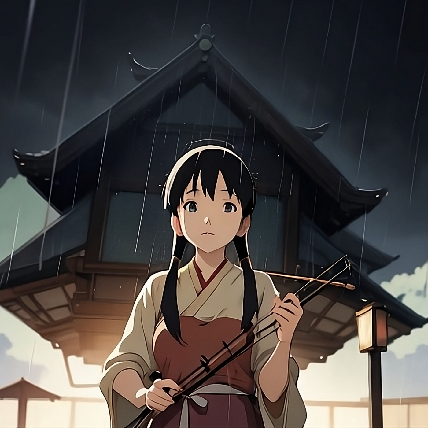 Japanese Shamisen 🕓🗼 4am in Tokyo